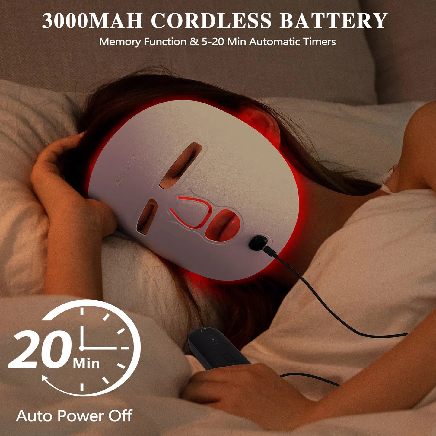 Red Light Therapy Skincare Face Mask