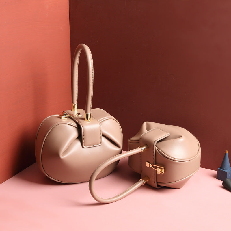 Leather Dumplings Handbag