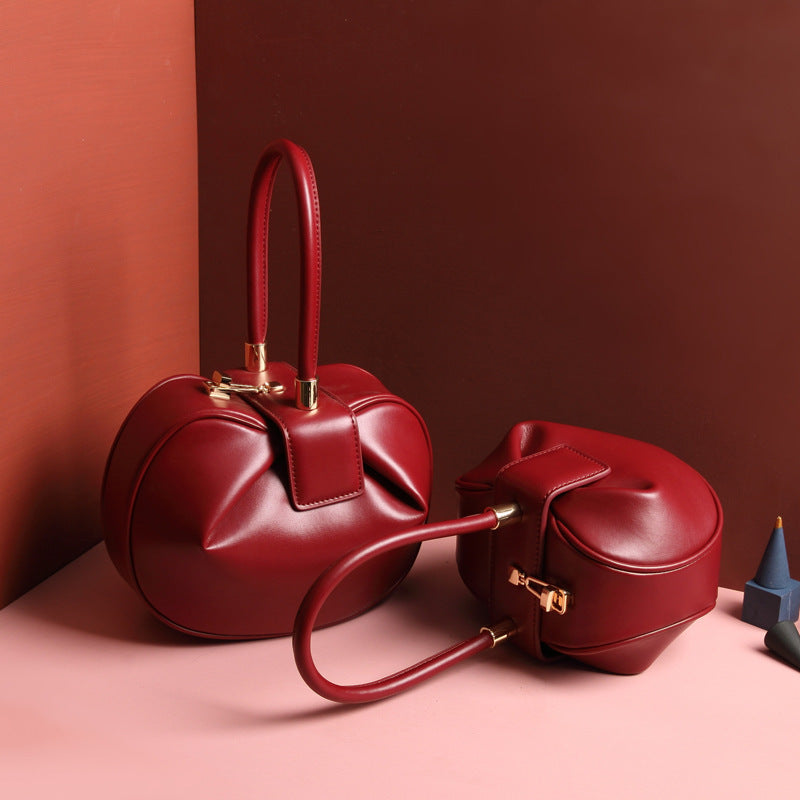 Leather Dumplings Handbag